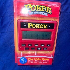 Electronic Poker Game in Red